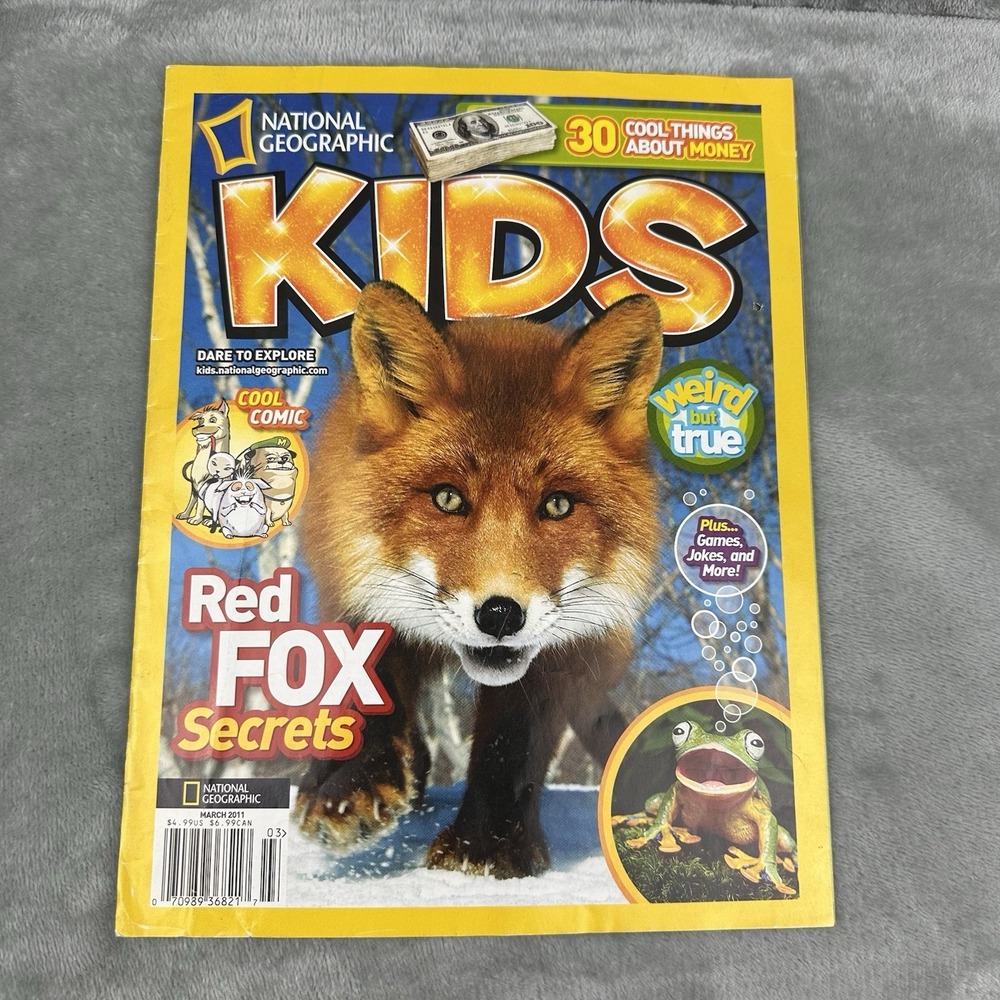National Geographic KIDS Magazine March 2011 Red Fox Secrets